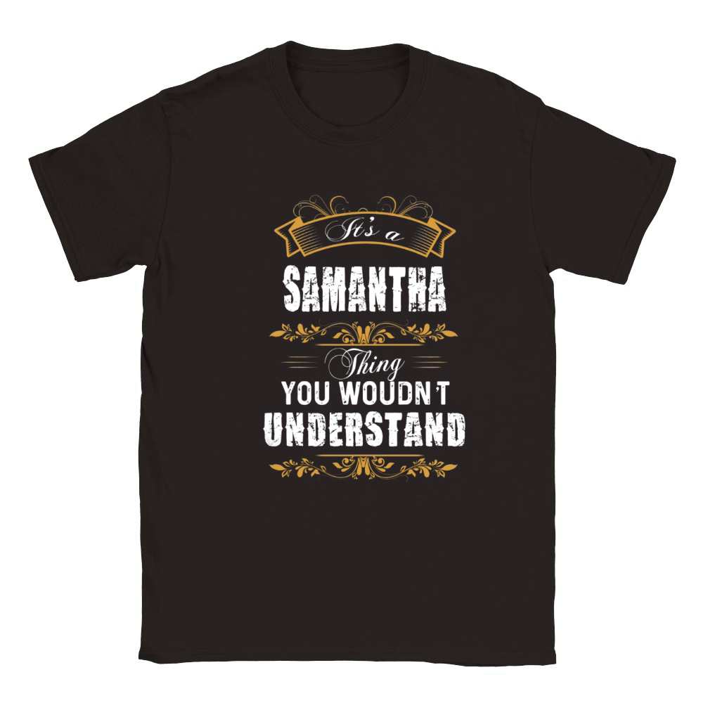 SAMANTHA Name shirt, SAMANTHA Funny Name, SAMANTHA Family Name Gifts T Shirt Classic Kids Crewneck T-shirt