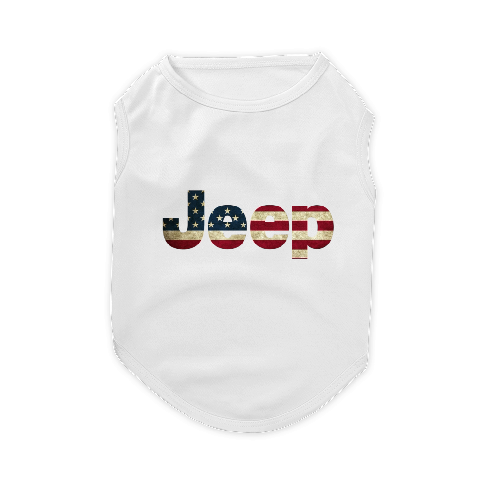 Jeep American Flag Pet T-Shirt