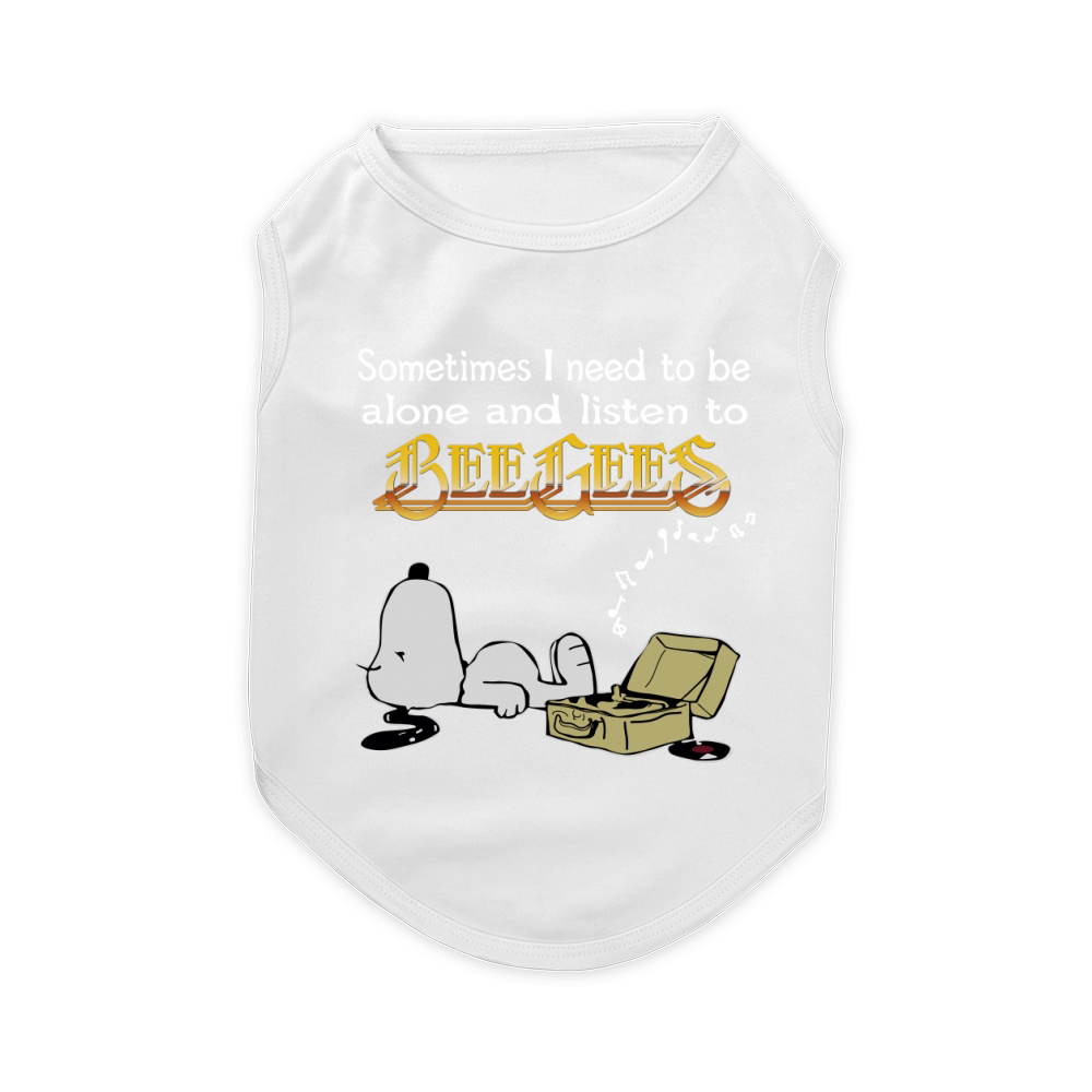Sometimes I need to be alone and listen to Bee Gees Pet T-Shirt