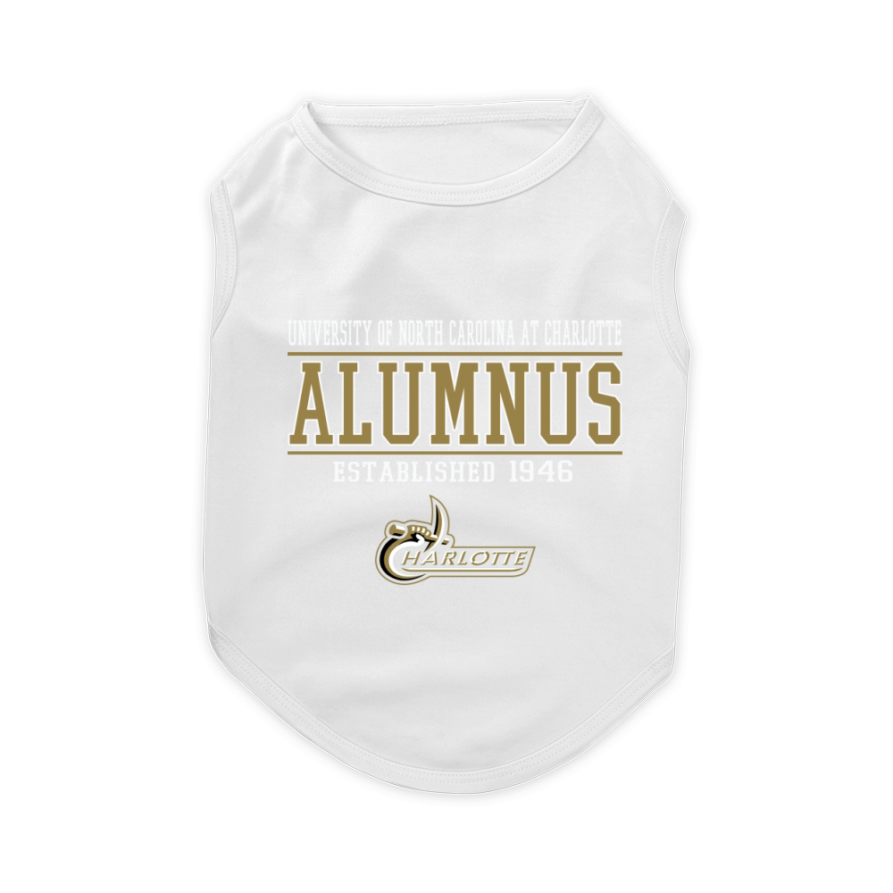 UNC Charlotte Alumnus Pet T-Shirt