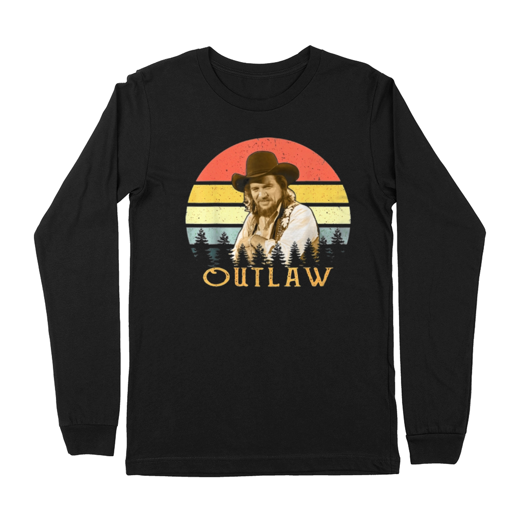 Waylon Jennings Outlaw Premium Long Sleeve