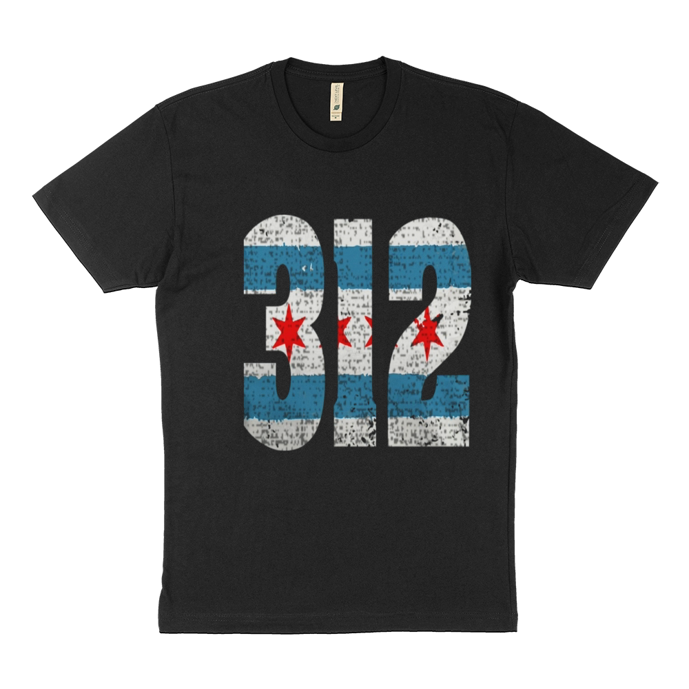 312 Chicago Flag Sustainable T-Shirt