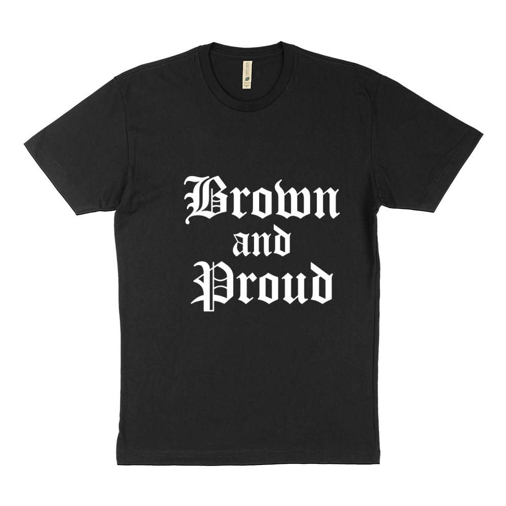 Brown and Proud Cholo Chola Old English T-Shirt Sustainable T-Shirt