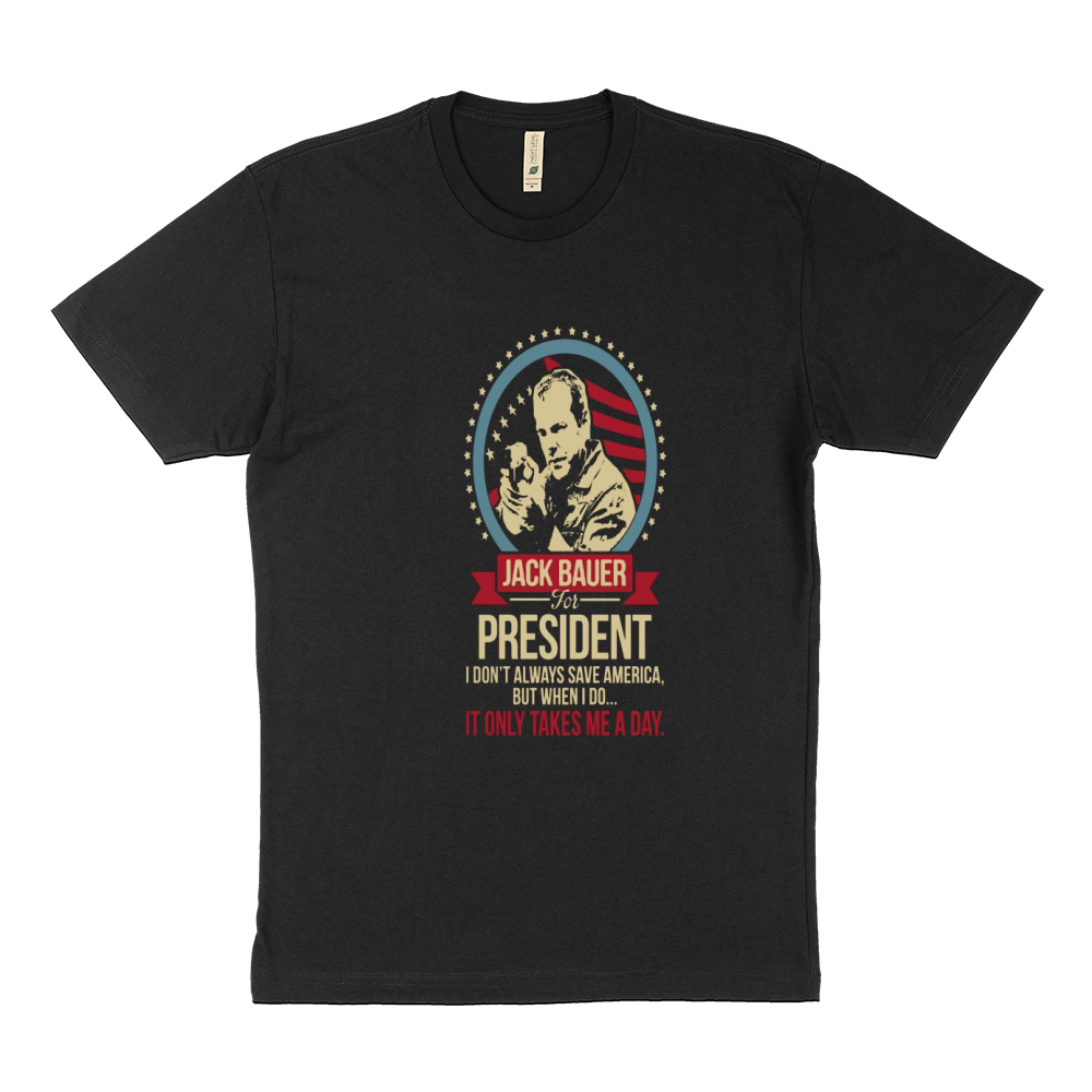 Jack Bauer FOR PRESIDENT Tshirt - Mens Premium T-Shirt Sustainable T-Shirt