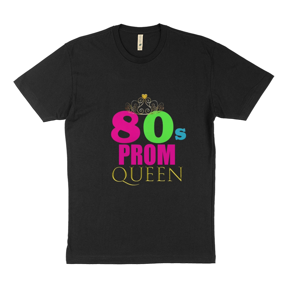 Neon 80s Prom Queen Retro Party Shirt Outfit Gift Idea Sustainable T-Shirt