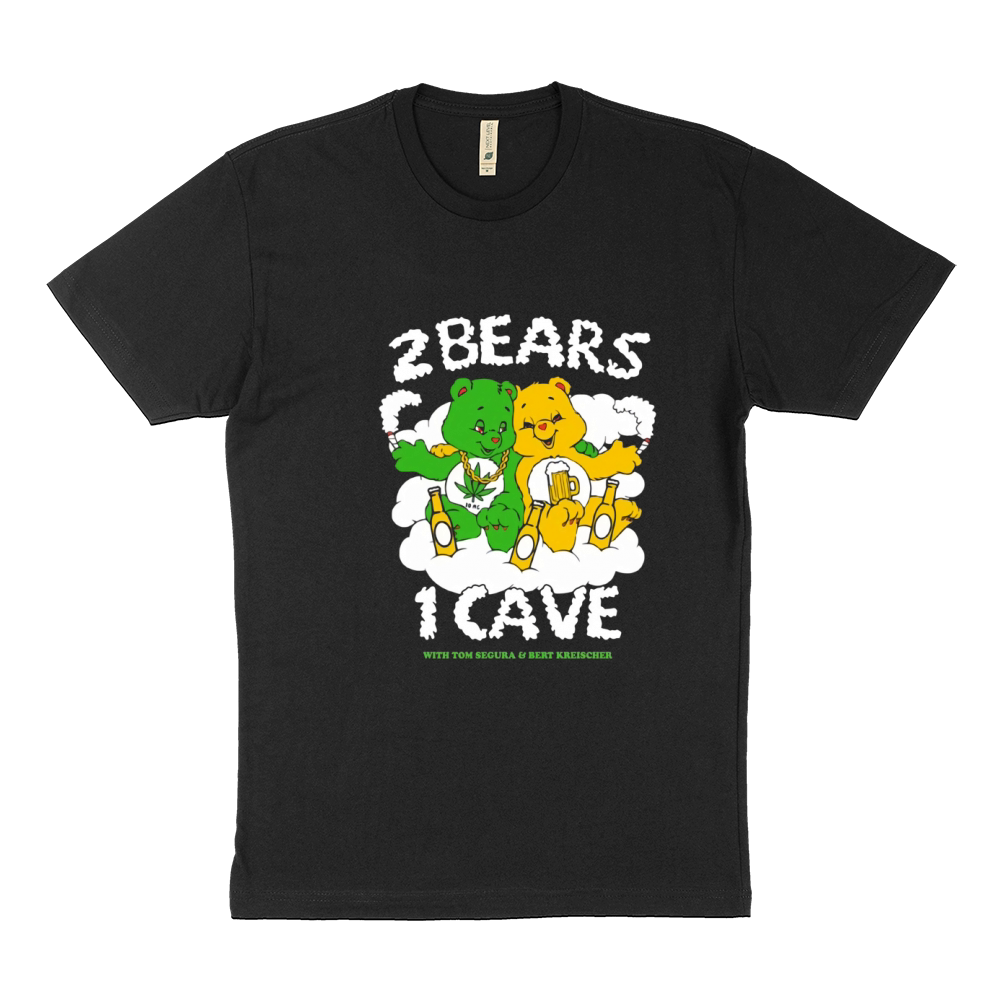 Official 2 bears 1 cave with tom segura and bert kreischer shirt Sustainable T-Shirt