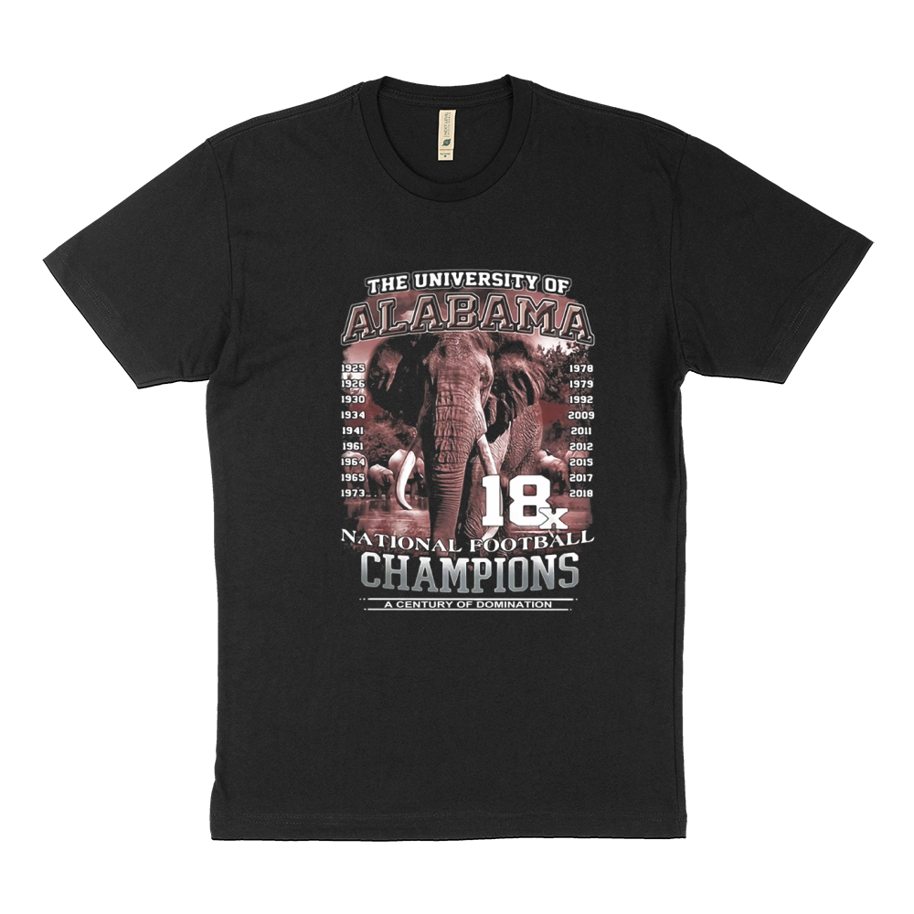 The University of Alabama National Football Champions a Century Sustainable T-Shirt