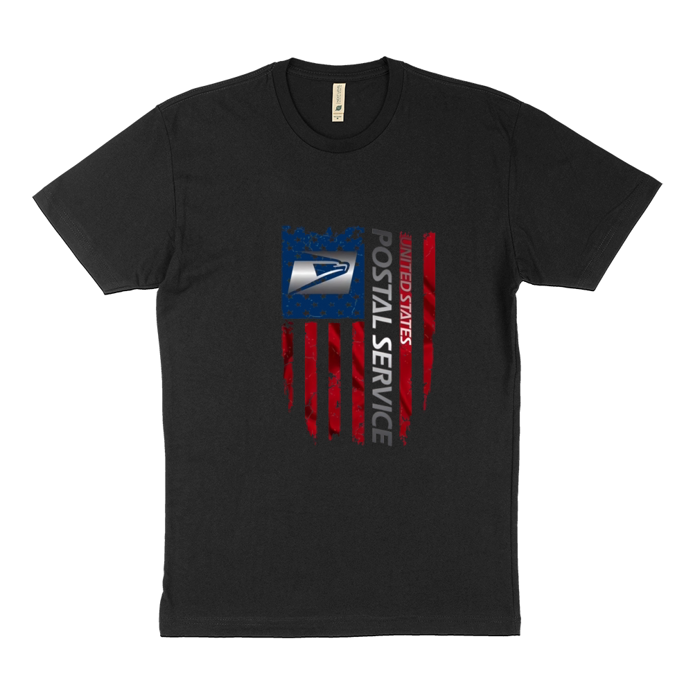 United States Postal Service and American Flag Independence Day Sustainable T-Shirt