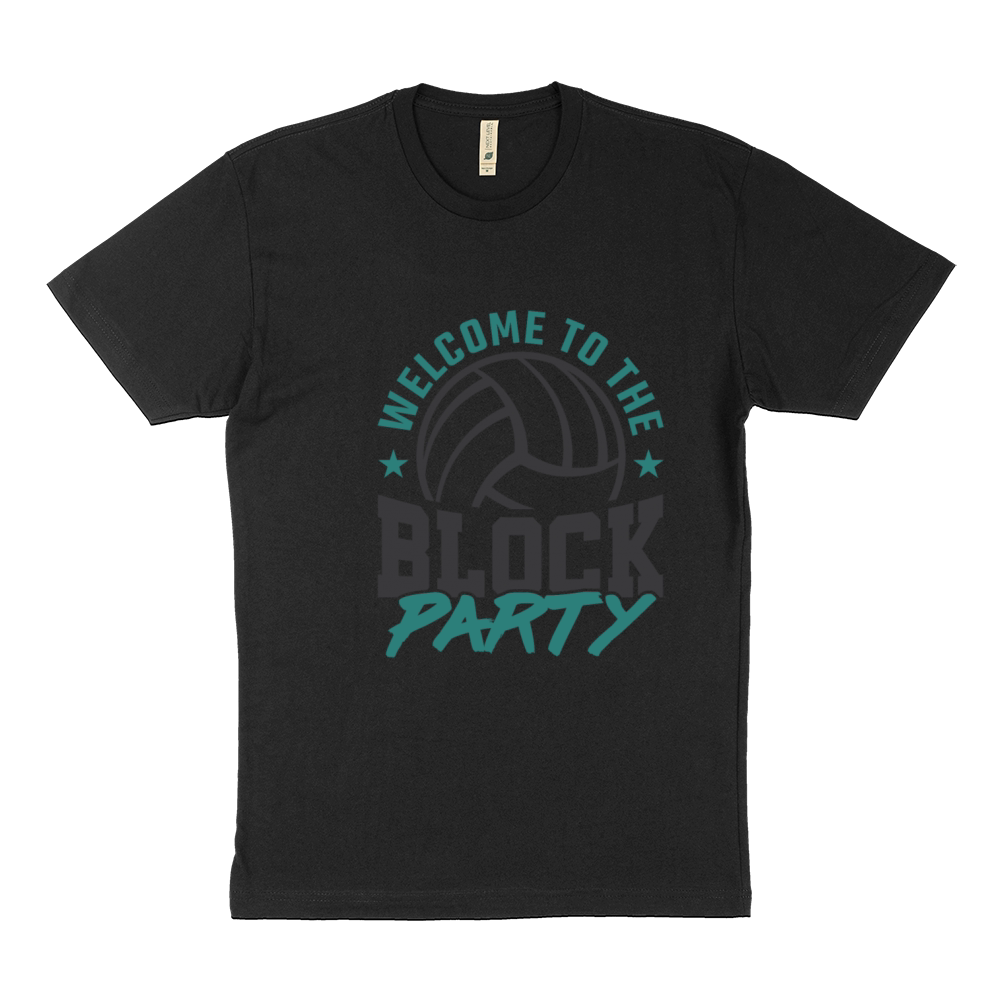 Welcome to the Block Party Volleyball Player Coach Sustainable T-Shirt