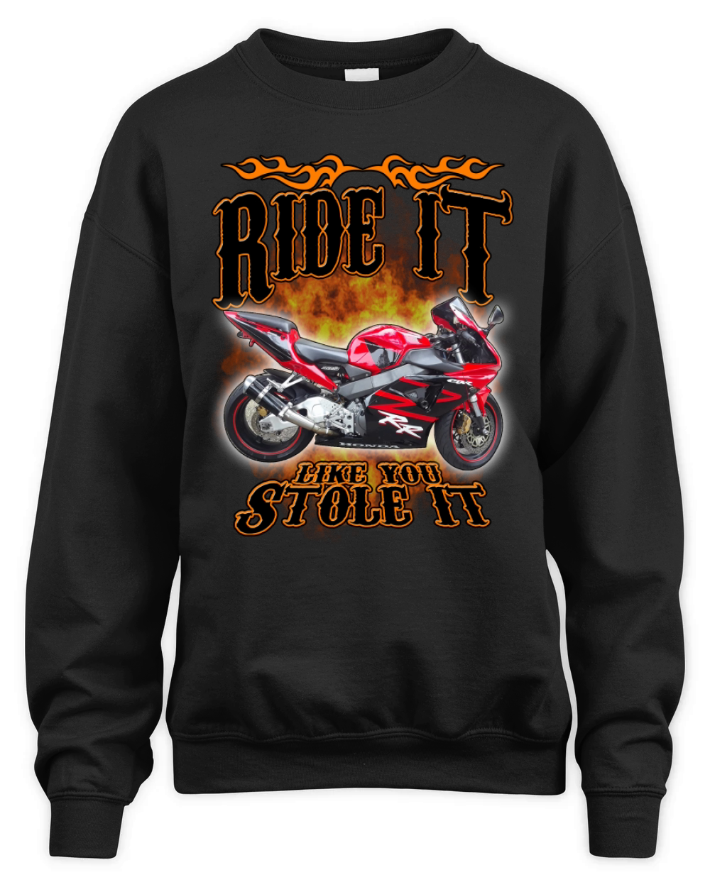 Mike Mastrippolito Biker Ride it like stole it Unisex Premium Crewneck Sweatshirt