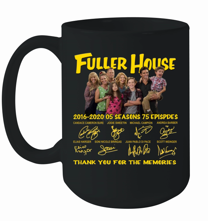 Fuller House 2016 2020 05 seasons 75 episodes signatures Ceramic Mug