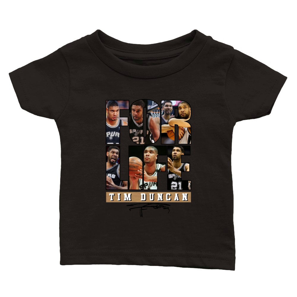 TIM DUNCAN Classic Baby Crewneck T-shirt