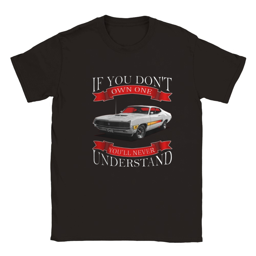 1970 Ford Torino GT Back Side Classic Kids Crewneck T-shirt
