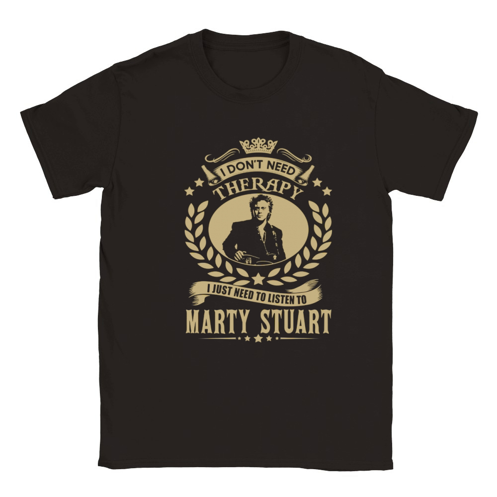 I Dont Need Therapy I Just Need To Listen To Marty Stuart TShirt Classic Kids Crewneck T-shirt
