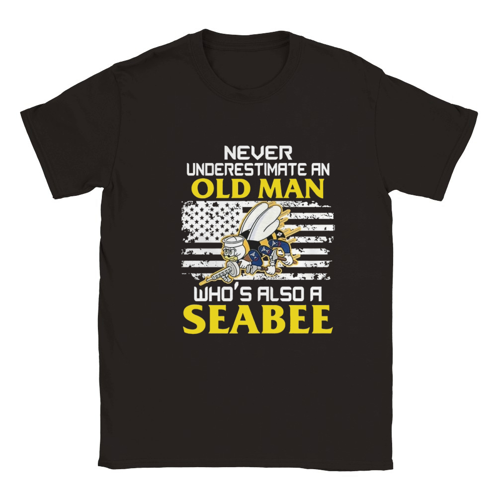 NAVY SEABEE VETERAN TSHIRT Classic Kids Crewneck T-shirt
