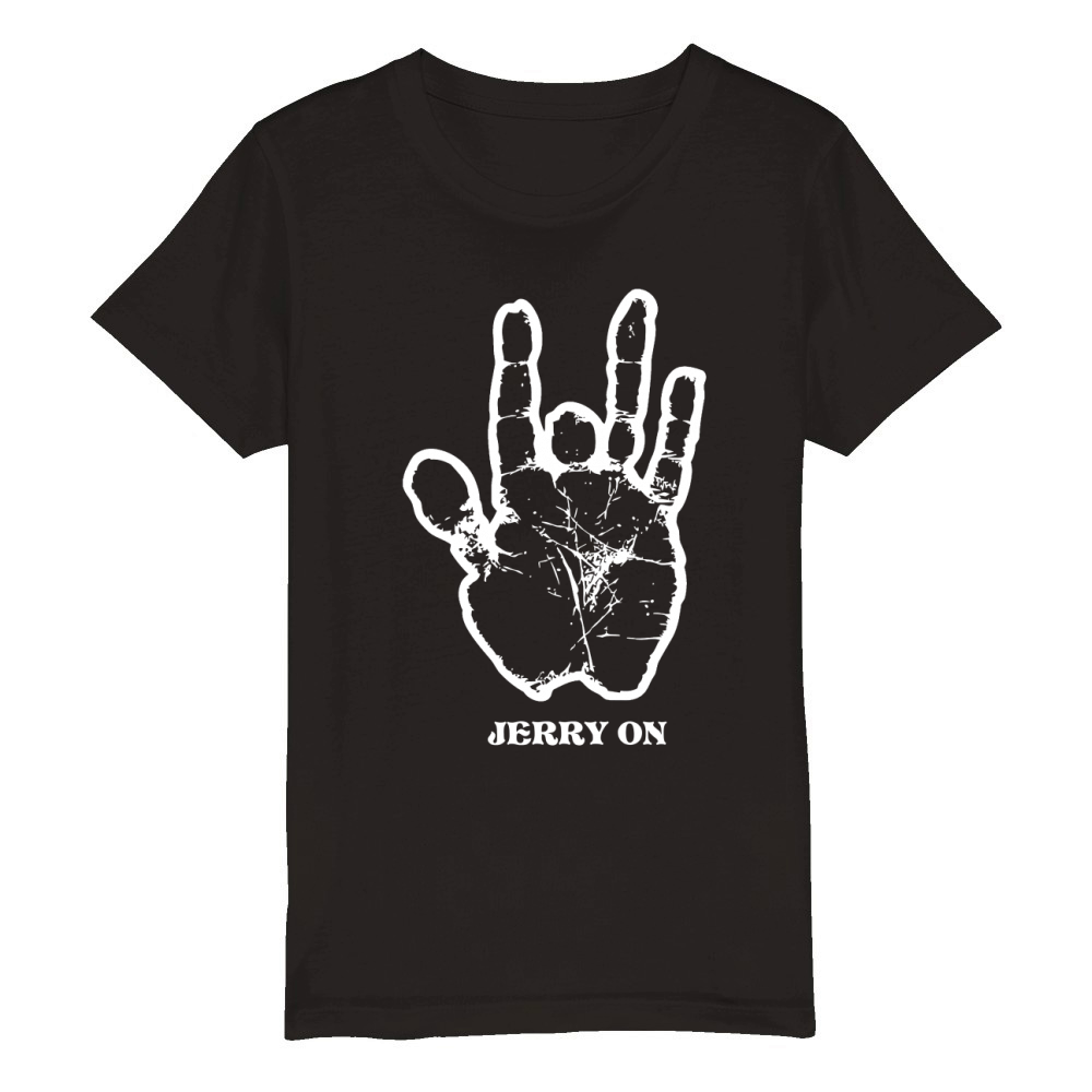 Jerry Garcia Hand Jerry On Organic Kids Crewneck T-shirt