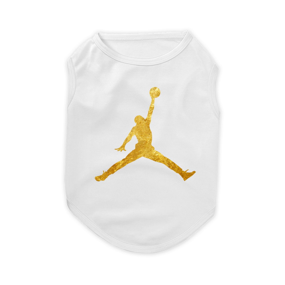 Gold Jordan Logo shirt Pet T-Shirt