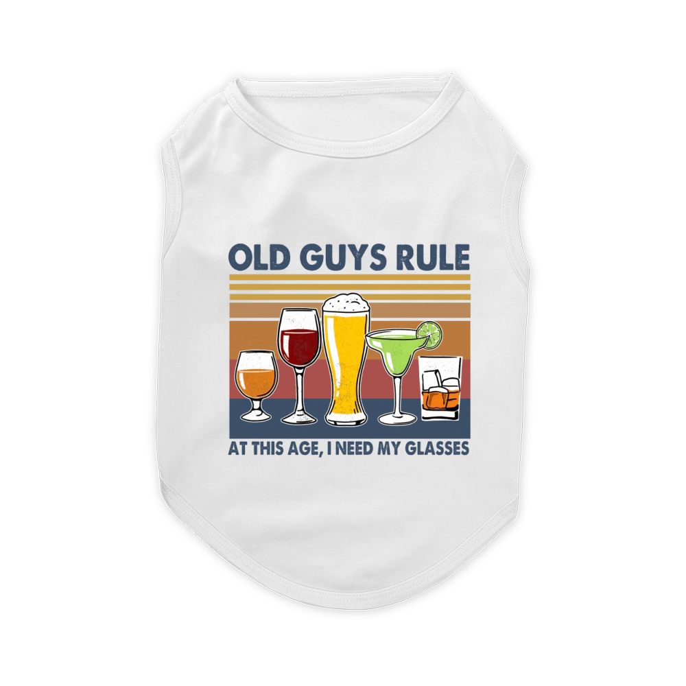 Old Guys Rule Pet T-Shirt