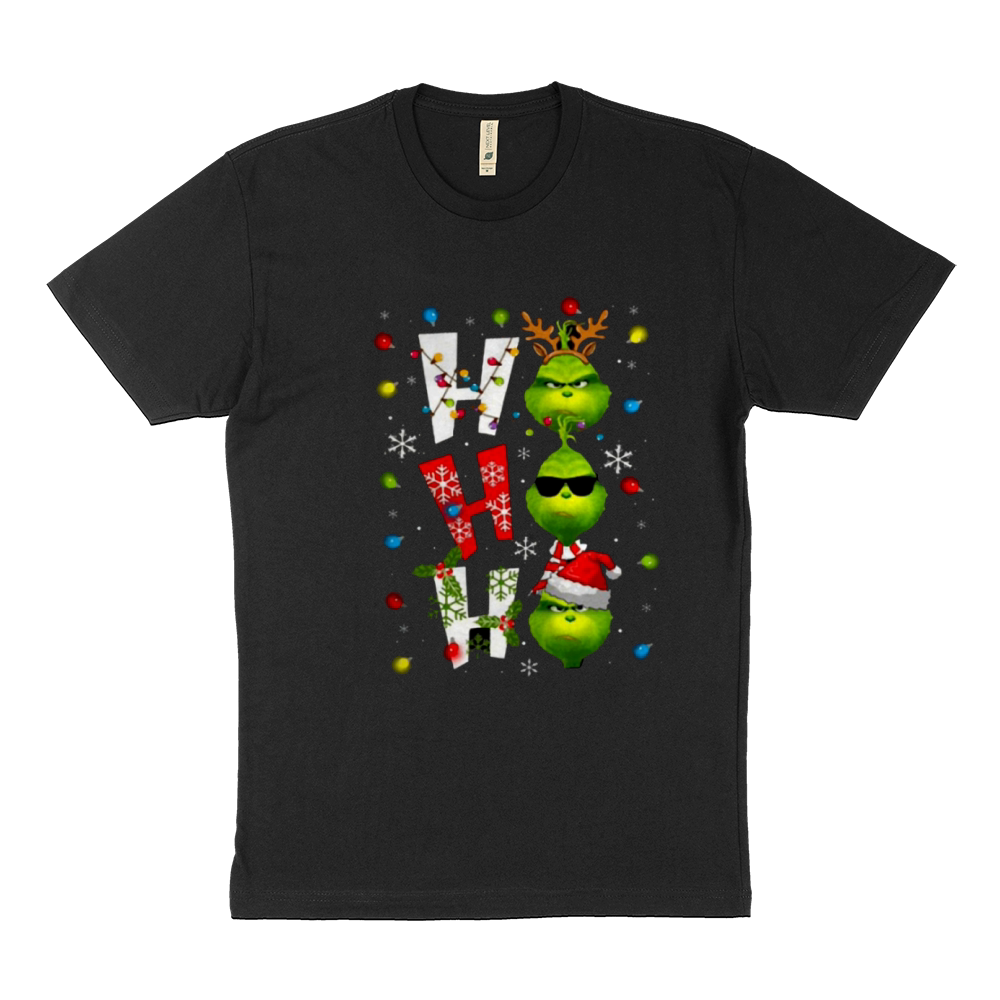 Grinch ho ho ho Christmas Sustainable T-Shirt