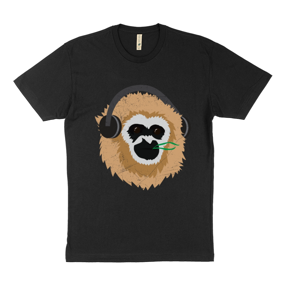 Music Monkey Headphone Music Lover Funny Gift Idea Sustainable T-Shirt