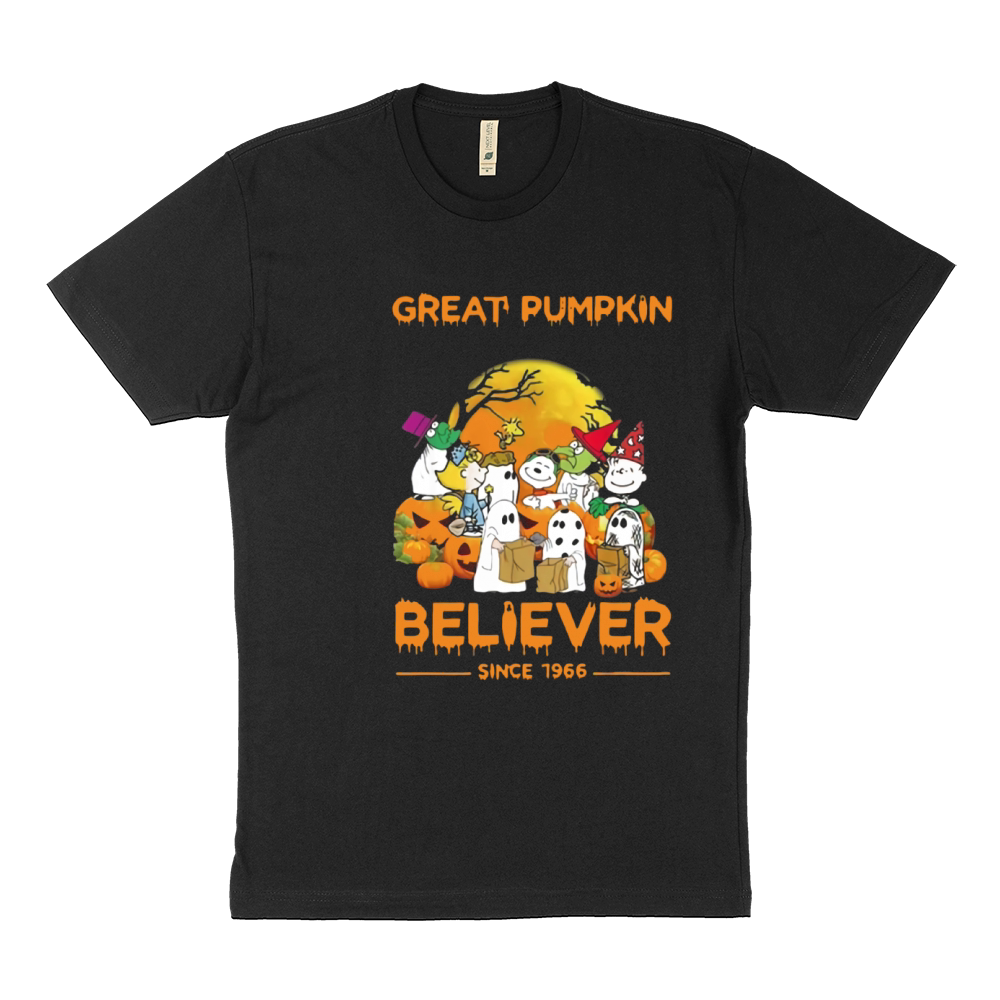 Snoopy Brown’s Ghost Great Pumpkin Believer Since 1966 shirt Sustainable T-Shirt