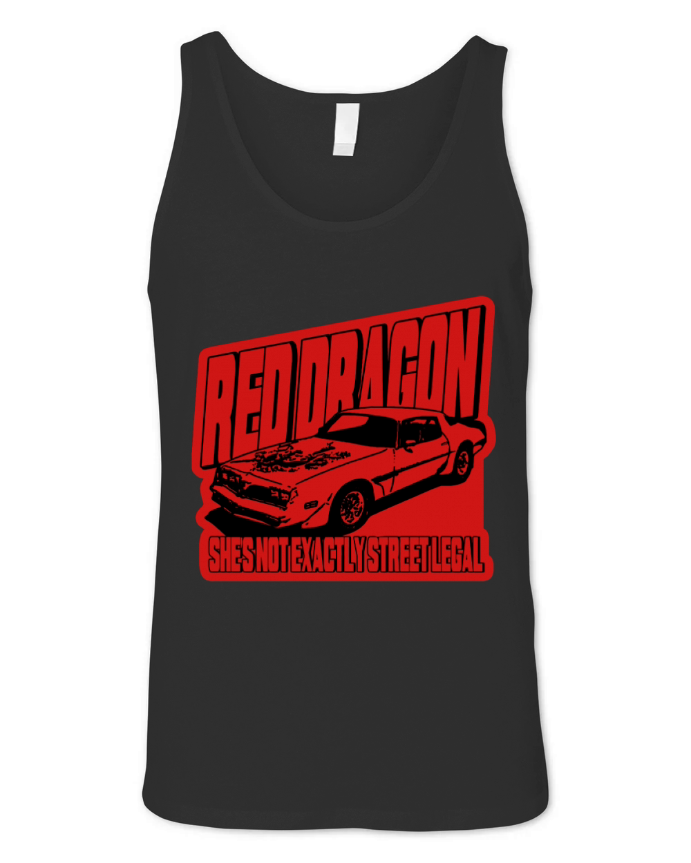 Old School Red Dragon Unisex Jersey Tank