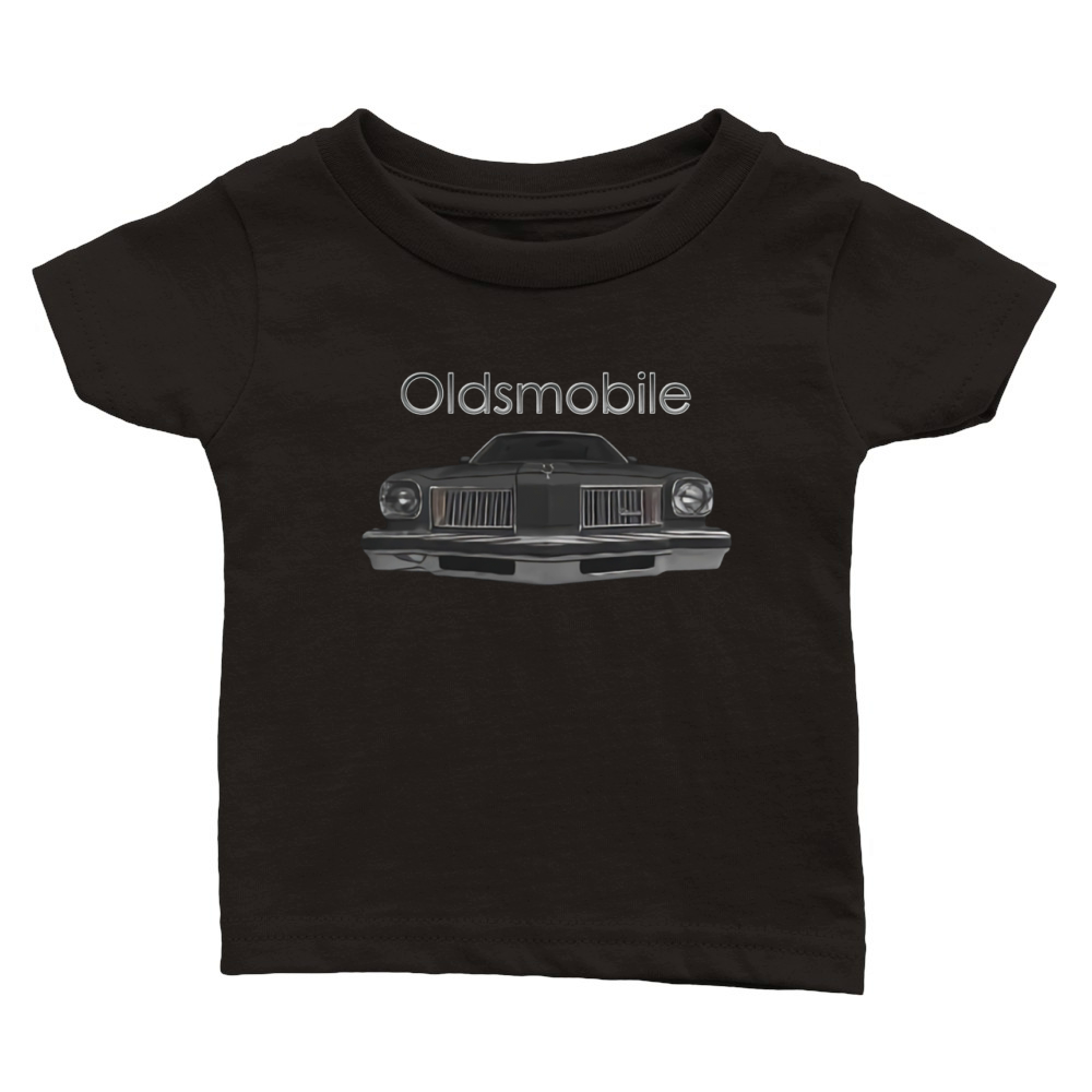 1975 Oldsmobile Hurst Front Black Classic Baby Crewneck T-shirt