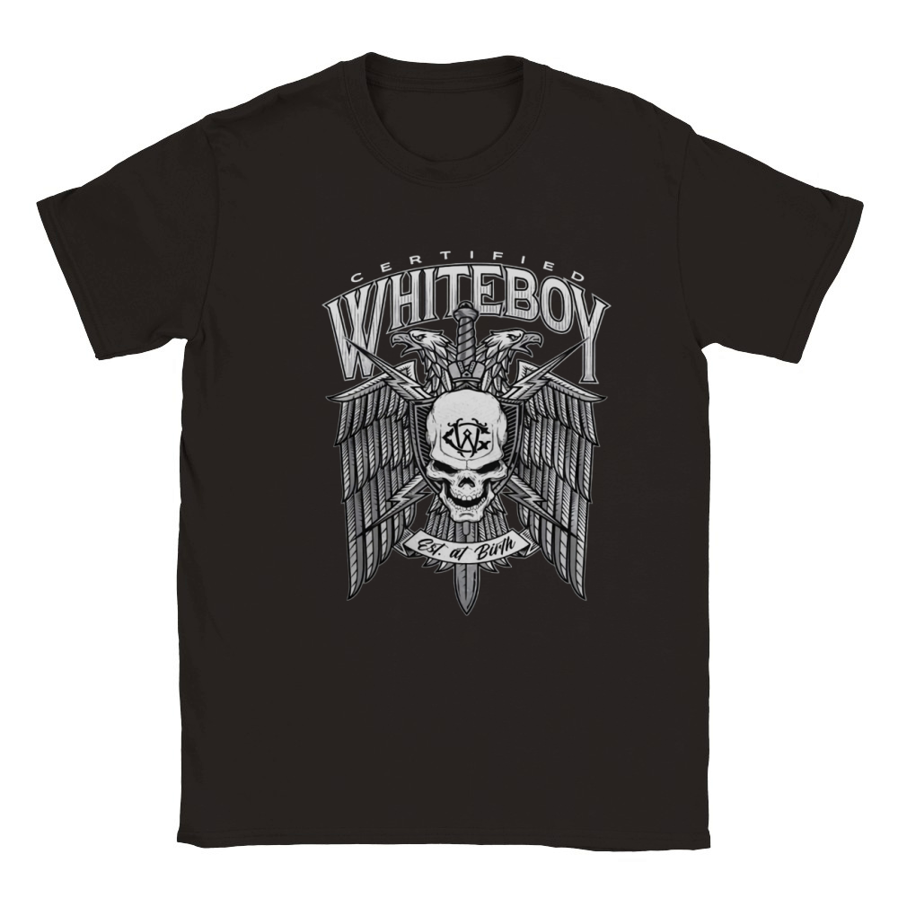 Certified Whiteboy Est At Birth Classic Kids Crewneck T-shirt