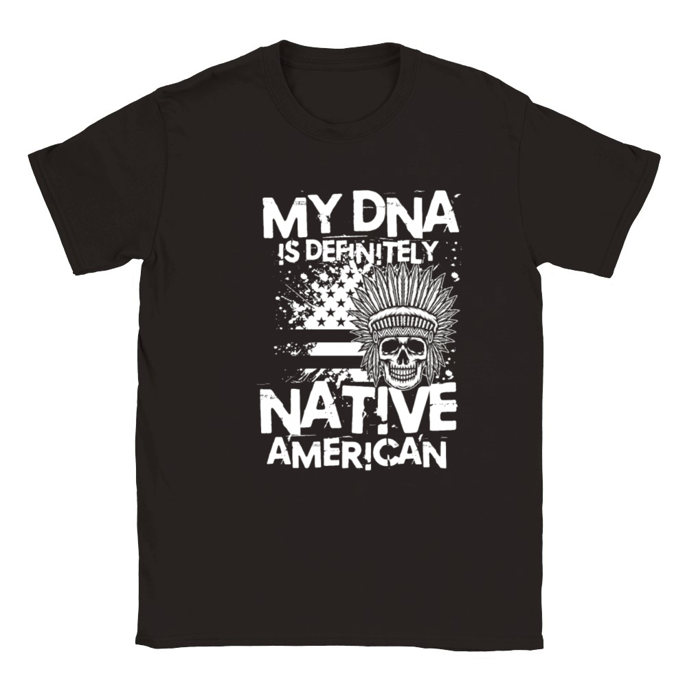 My DNA Is Definitely Native American for a Native Classic Kids Crewneck T-shirt