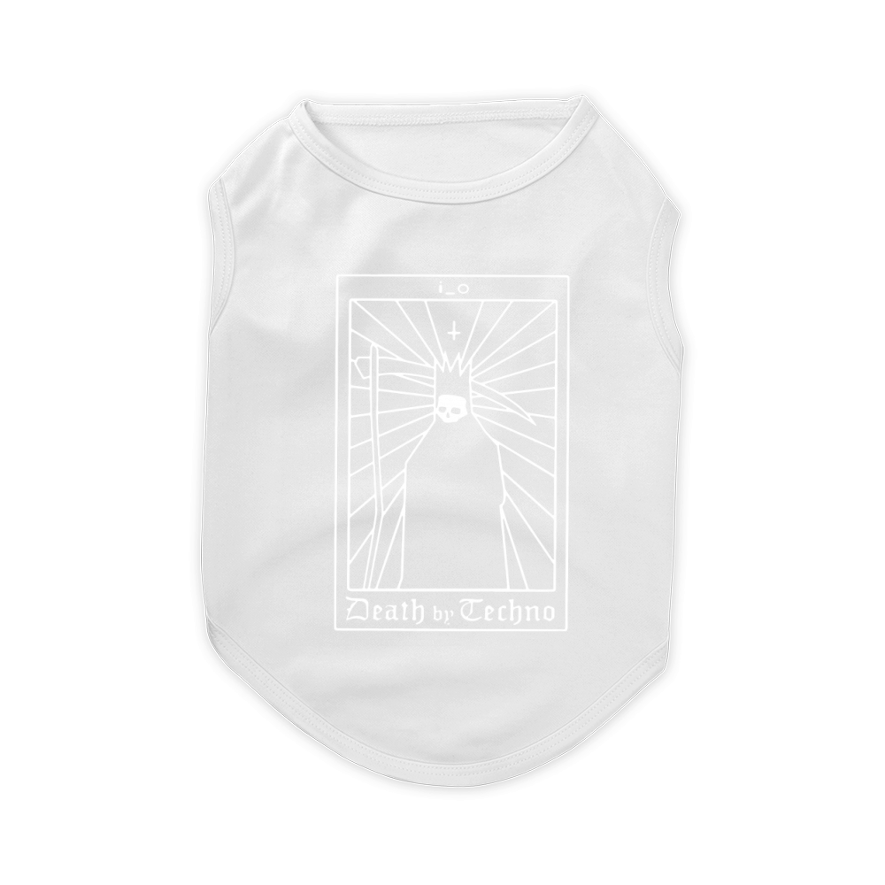 I_o Death By Techno Back shirt Pet T-Shirt