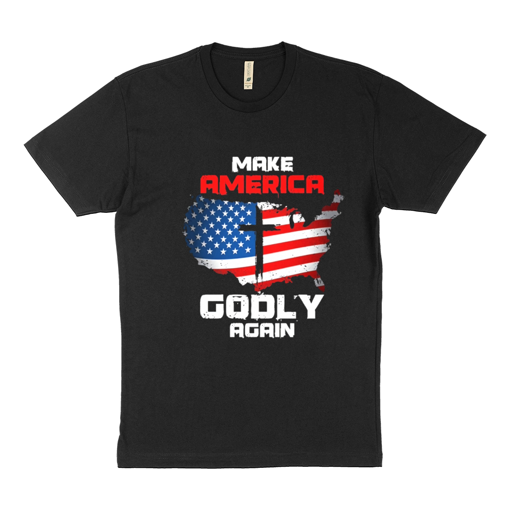 Make America Godly Again Flag Sustainable T-Shirt