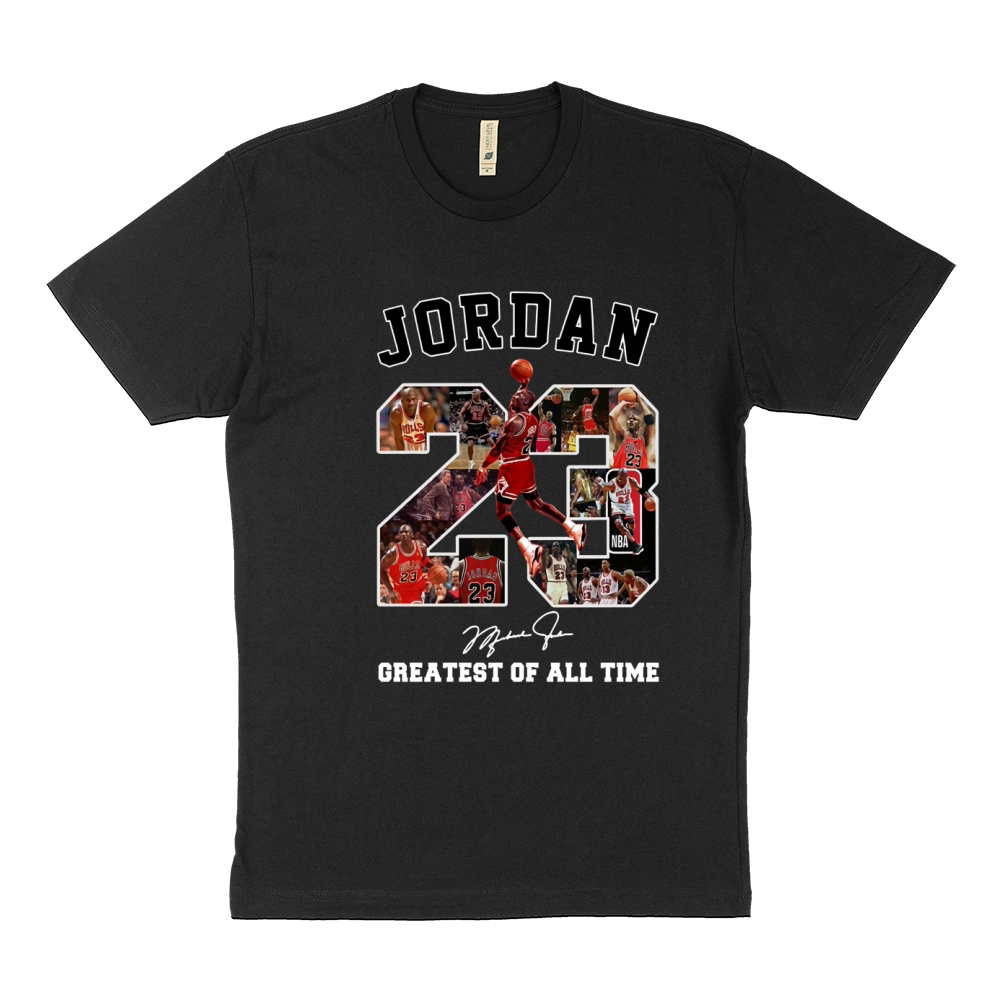Michael Jordan 23 signature greatest of all time shirt Sustainable T-Shirt