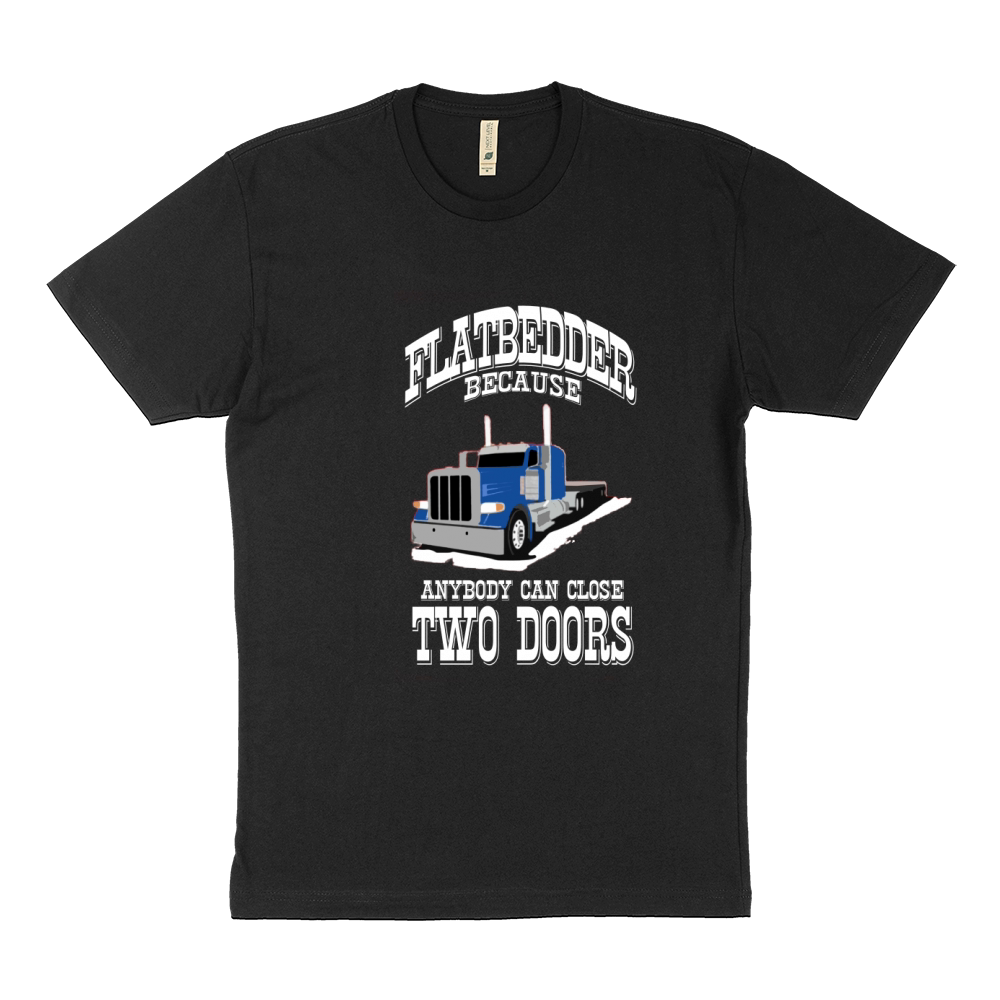 Truck Driver Flatbed Two Doors Sustainable T-Shirt