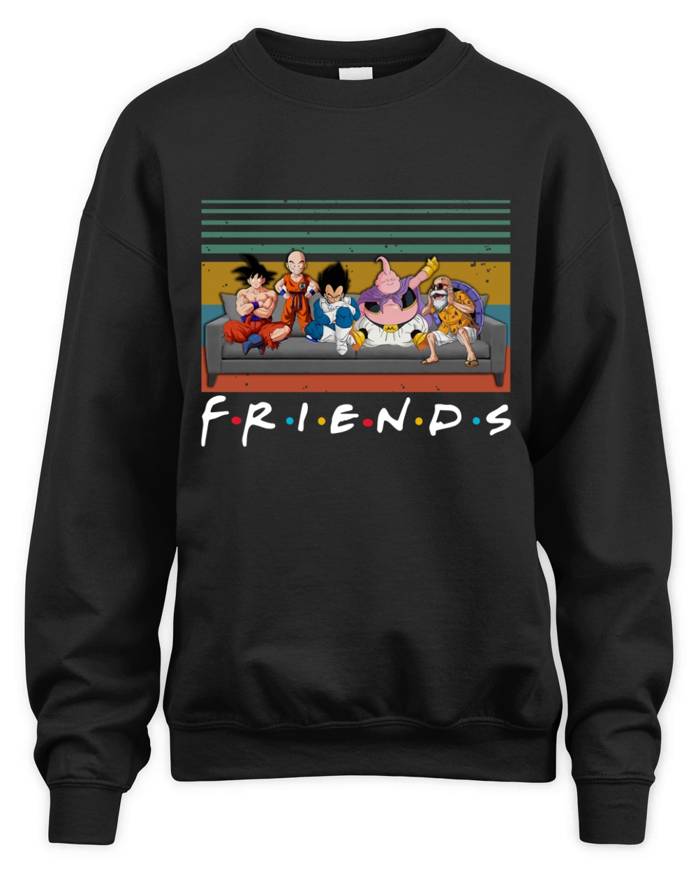 Dragon Ball Z Friends Vintage shirt Unisex Premium Crewneck Sweatshirt