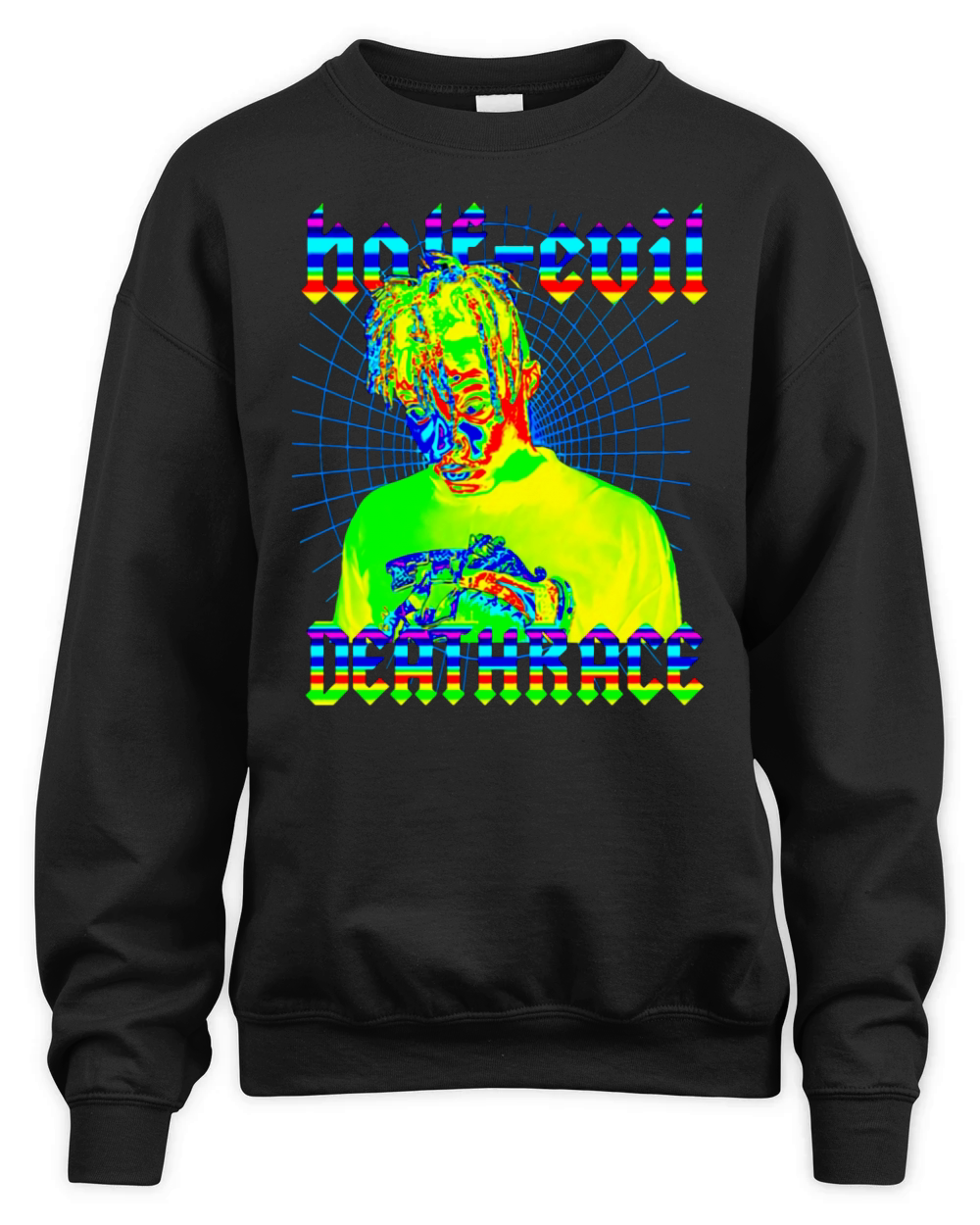 Juice WRLD half evil deathrace Unisex Premium Crewneck Sweatshirt
