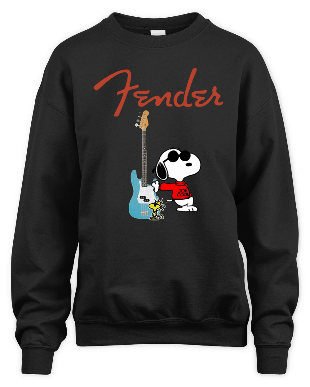 Snoopy Guitar Player Fender Unisex Premium Crewneck Sweatshirt
