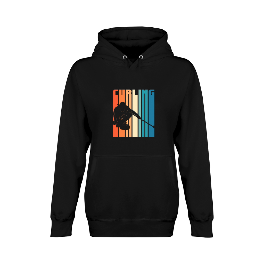 Curling Retro Vintage Unisex Premium Pullover Hoodie