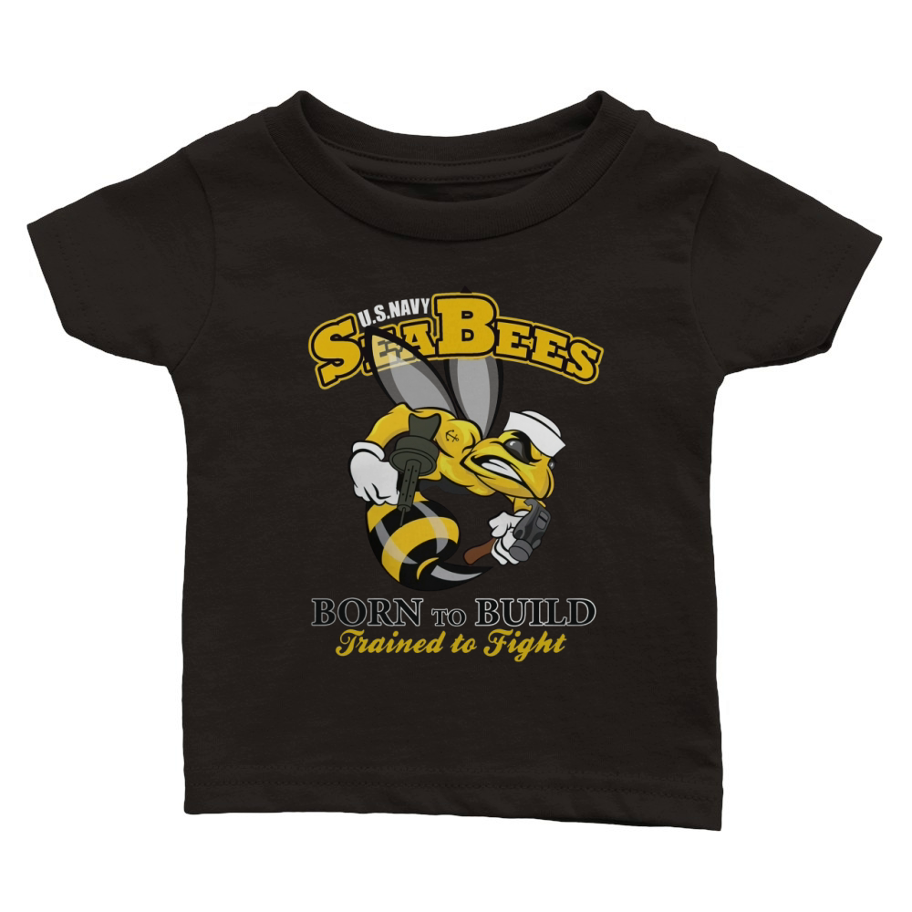 Navy Seabee Classic Baby Crewneck T-shirt