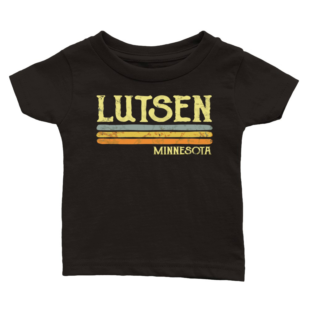 Vintage Lutsen Minnesota Mn Love Souvenir Classic Baby Crewneck T-shirt