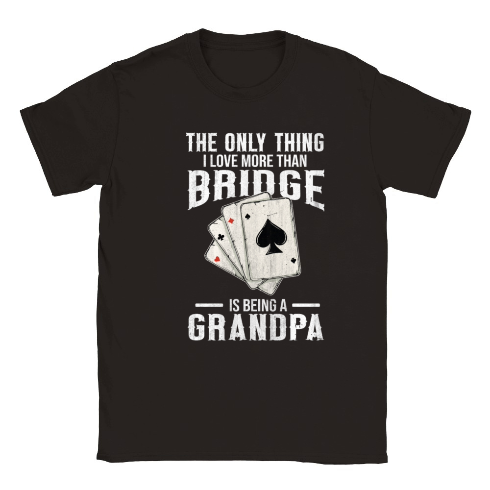 Card Game Bridge Quote for a Bridge Grandpa Classic Kids Crewneck T-shirt
