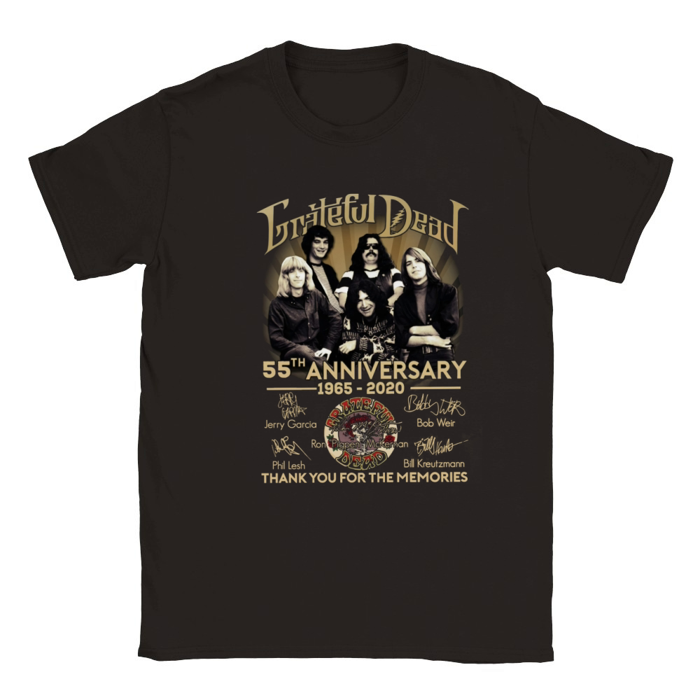 Grateful Dead 55th anniversary 1965 2020 signatures shirt Classic Kids Crewneck T-shirt