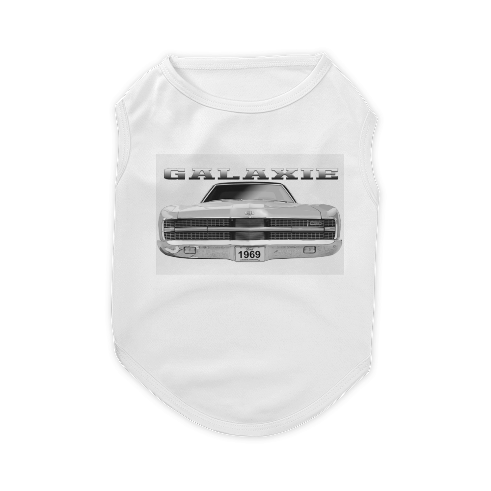 1969 Ford Galaxie LTD Two Sided White Pet T-Shirt