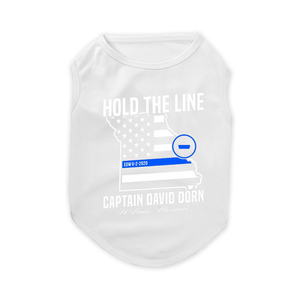 Hold the line captain david dorn Pet T-Shirt