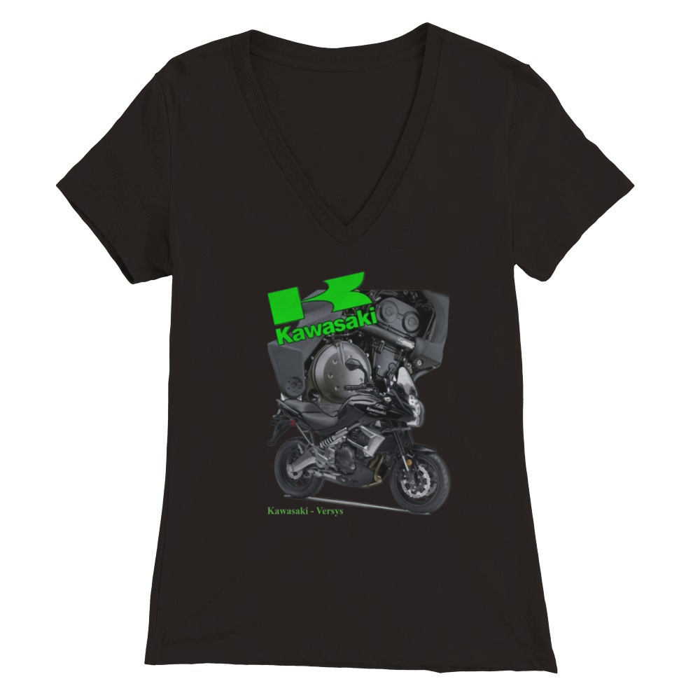 Kawasaki - Cool kawasaki t-shirt for ka Premium Womens V-Neck T-shirt
