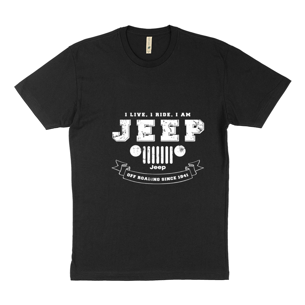 I Live I Ride I Am Jeep Sustainable T-Shirt