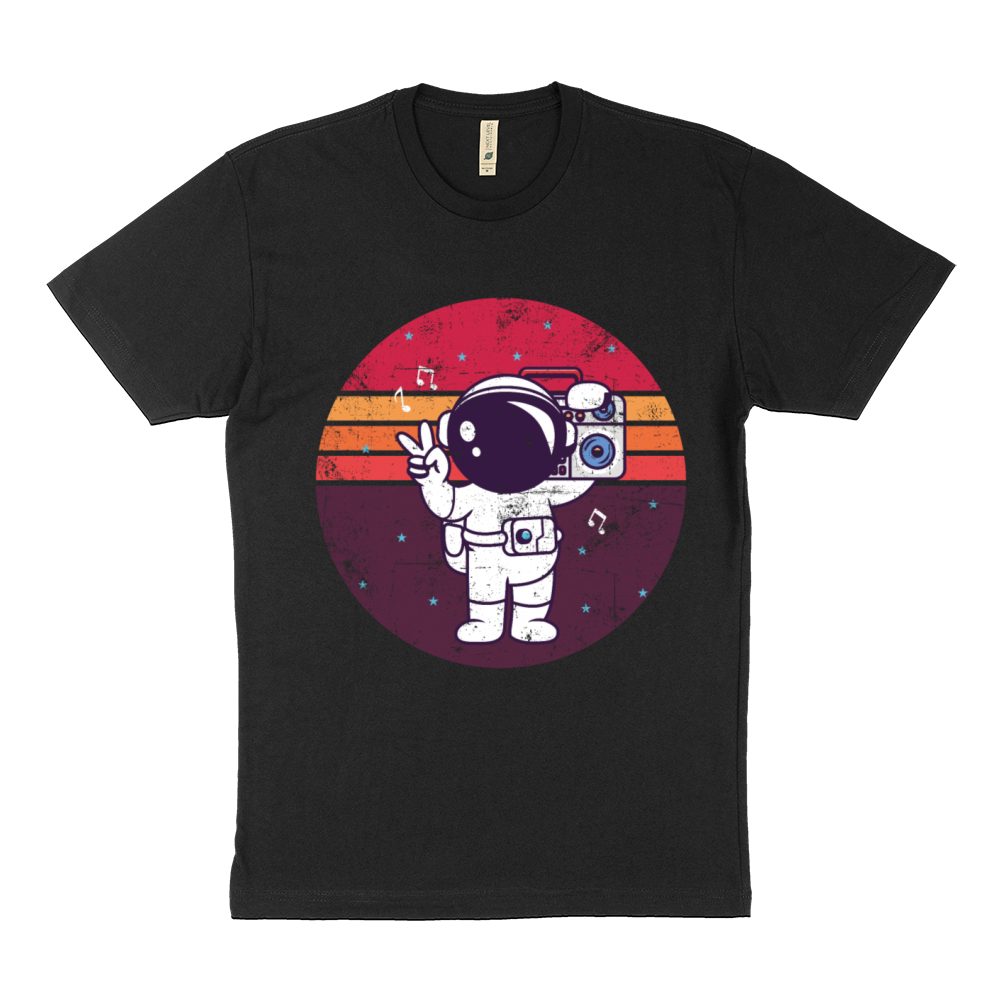 Music Astronaut Vintage Sustainable T-Shirt