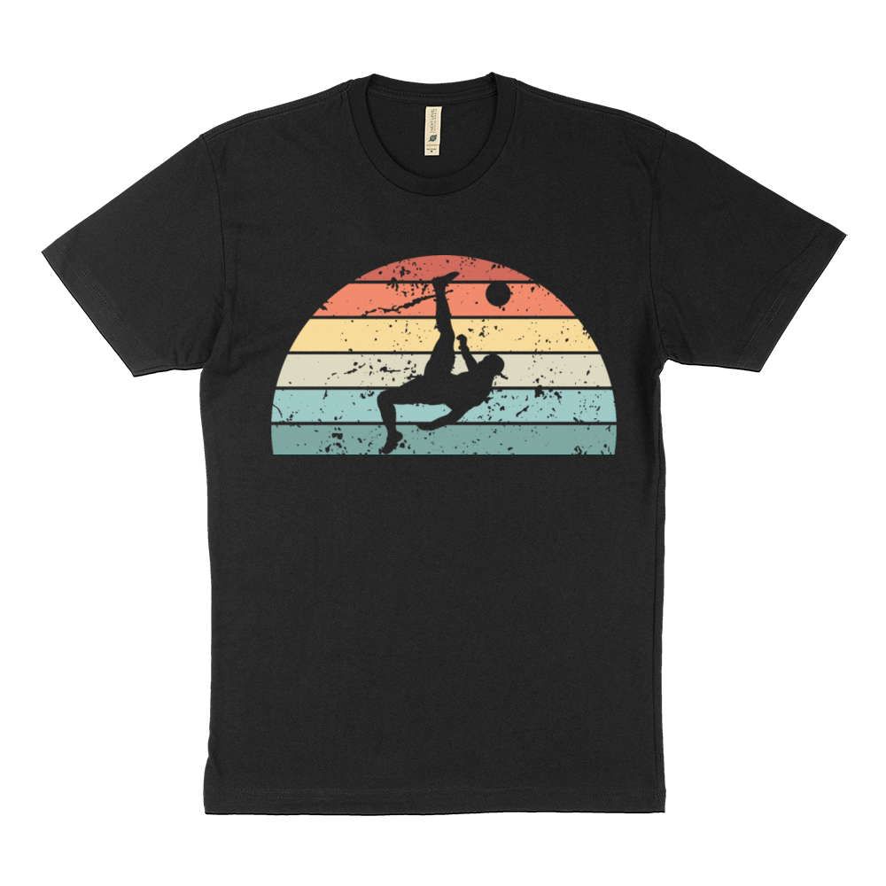 Retro Football Sunset Vintage Football Sunrise Sustainable T-Shirt