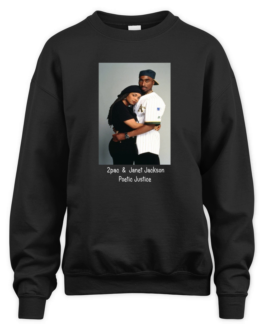 TUPAC 2PAC & JANET JACKSON POETIC JUSTICE Unisex Premium Crewneck Sweatshirt
