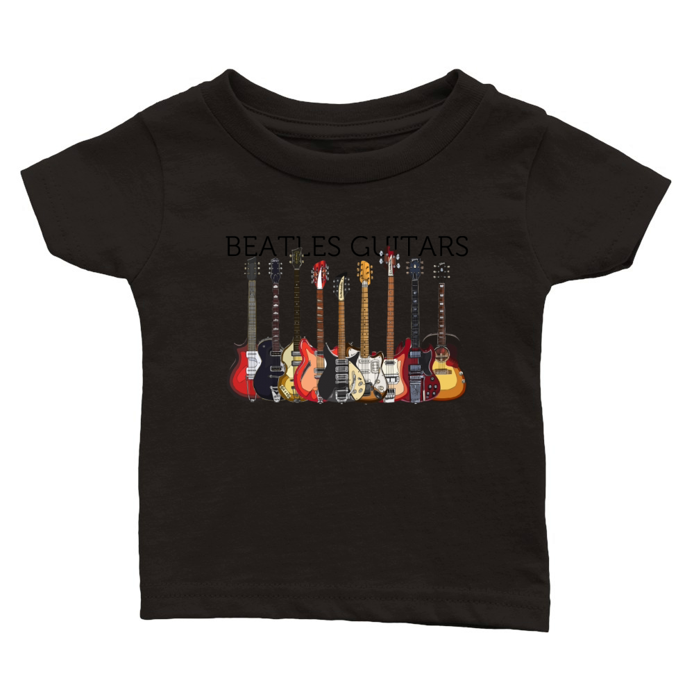 Beatles Guitars Classic Baby Crewneck T-shirt