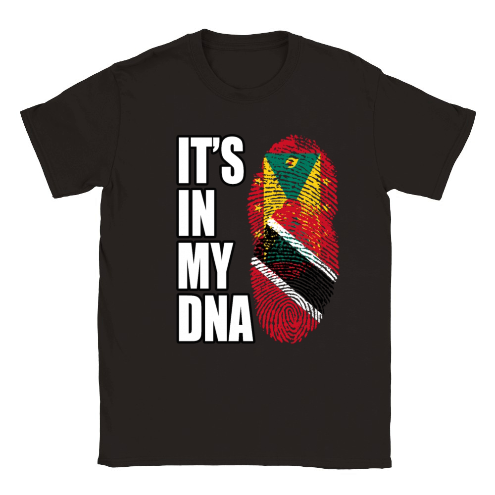 Grenadian And Trinidad Tobago Mix Heritage DNA Fla Classic Kids Crewneck T-shirt